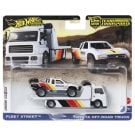 Transportator cu masinuta Hot Wheels, Car Culture, Toyota Off-Road Pickup Truck si Fleet Street Truck, HRV39
