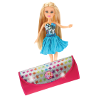 Set papusa Lilia si poseta cu paiete reversibile, Rosu