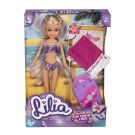Set papusa Lilia cu accesorii de plaja