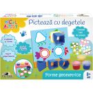 Set de pictura Micul Artist, Picteaza cu degetele forme geometrice