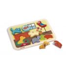 Puzzle din lemn Janod - 7 Animale de companie