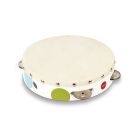 Tamburina din lemn Confetti Janod, 20 cm