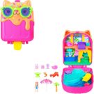 Set de joaca cu papusa si accesorii in gentuta, Polly Pocket, Kitty Popsicle, JCB17