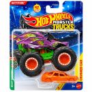 Masinuta Hot Wheels, Monster Truck, Crushed Car, Battitude 2026, JHY44