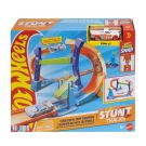 Set de joaca cu masinuta, Hot Wheels, Stunt Tracks, Corkscrew Jump Champion, JLM91