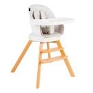 Scaun de masa 3 In 1 Juju Eat&Twist, rotativ, 360 grade, Gri