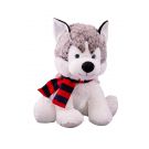 Jucarie de plus - Husky cu ochi stralucitori 
