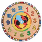 Jucarie educativa Beeboo - Ceas rotund din lemn