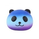 Jucarie Squishy Urs Panda, albastru intergalactic