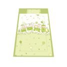 Lenjerie de pat copii Lorelli Classic 3 piese Happy Train, Green