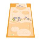 Lenjerie de pat copii LORELLI CLASSIC 4 piese Hippo - Peach