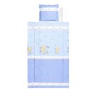 Lenjerie de pat copii Lorelli Classic 4 piese Little Ducks, Blue