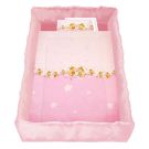 Lenjerie pat copii Lorelli Classic 8 piese Sonic Bees, Pink