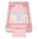 Lenjerie pat copii Lorelli Classic 8 piese Trend Friends - Pink