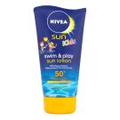 Lotiune plaja pentru copii Nivea Sun Swim and Play, FPS 50, 150ml