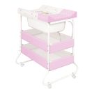 Masa pentru infasat si cadita Lorelli Classic Suzi - Little Angel White & Pink