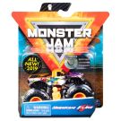 Masinuta Monster Jam, Scara 1:64, Hurricane Force cu figurina, Portocaliu