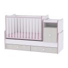 Mobilier transformabil, Lorelli, Trend Plus, 167 x 72 x 105 cm, White Pink Crossline