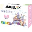 Set magnetic de constructie transparente, Magblox, Pastel, 66 piese