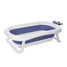 Cadita pliabila pentru bebelusi cu dop de scurgere, Lorelli Royal, 83 cm, Blue