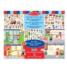 Set autocolante reutilizabile, Melissa & Doug, My town