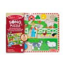 Puzzle din lemn cu sunete, Melissa & Doug, Ferma bunicului MacDonald, 8 piese