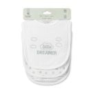 Set 3 bavete bumbac, Lorelli, inchidere cu velcro, potrivit pentru hranire si in perioada eruptiei dentare, White