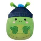 Jucarie de plus, Squishmallows, Greierele Trenton cu caciula albastra, 19 cm