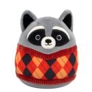 Jucarie de plus, Squishmallows, Ratonul Rocky in pulover, 19 cm