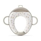 Reductor pentru toaleta, cu spatar si manere, pernita moale detasabila, Lorelli Planets, Beige