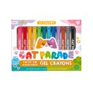Creioane acuarele cu gel Ooly, Cat parade, 12 culori
