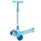 Trotineta Big Eyes Action One, cu roti luminoase si late Blue