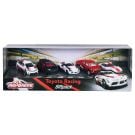 Set 5 masinute metalice, Majorette, Toyota Racing