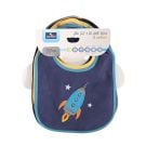 Set 7 bavete, Lorelli, bumbac si peva, 30 x 19 cm, inchidere cu banda velcro