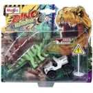 Set masinuta si figurina dinozaur Maisto, Dino Adventure, Alb