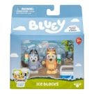 Set de joaca cu 2 figurine, Bluey, Ice Blocks, Bingo si Socks