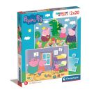 Puzzle Clementoni, Peppa Pig, 2 x 20 piese