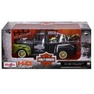 Set masina si motocicleta, Maisto, H-D Custom, 1948 Ford F1 Pick Up si 1948 FL Panhead, 1:24