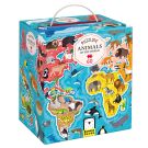 Puzzle Banana Panda, Animale din jurul lumii, 60 piese