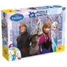 Puzzle 2 In 1 Lisciani, Frozen, Plus, 108 piese