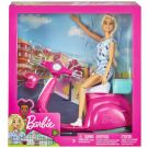 Papusa cu scooter, Barbie, GBK85