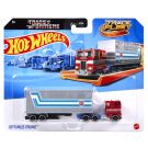 Set camion cu remorca, Hot Wheels, Track Fleet, Optimus Prime, HXH02