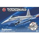 Set de constructie, Airfix, Quickbuild Eurofighter Typhoon, 27 piese
