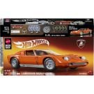Set de constructie si masinuta Brick Shop, Hot Wheels, '71 Lamborghini Miura P400 SV, JHF61