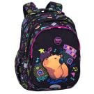 Ghiozdan cu 3 compartimente, Coolpack, Capybara, Negru