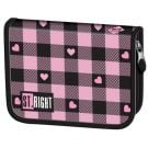 Penar neechipat cu 1 compartiment si 2 extensii, St Majewski, St Right, Pink Checkered