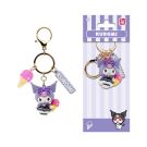 Breloc cu pandantiv si curea, Yume, Hello Kitty and Friends, Tea Party Series, Kuromi