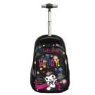 Ghiozdan tip troler cu maner telescopic, Graffiti, Kuromi Sketchy