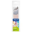 Set 5 pensule cu varf rotund, Pelikan Starter, Seria 24