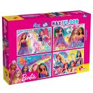 Puzzle de podea Lisciani, Barbie, Maxi, 4 x 48 piese